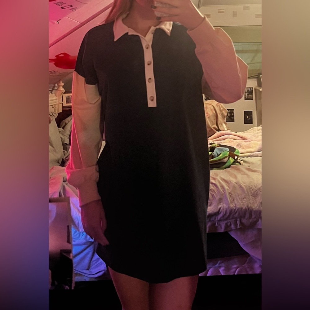 long sleeve green button up